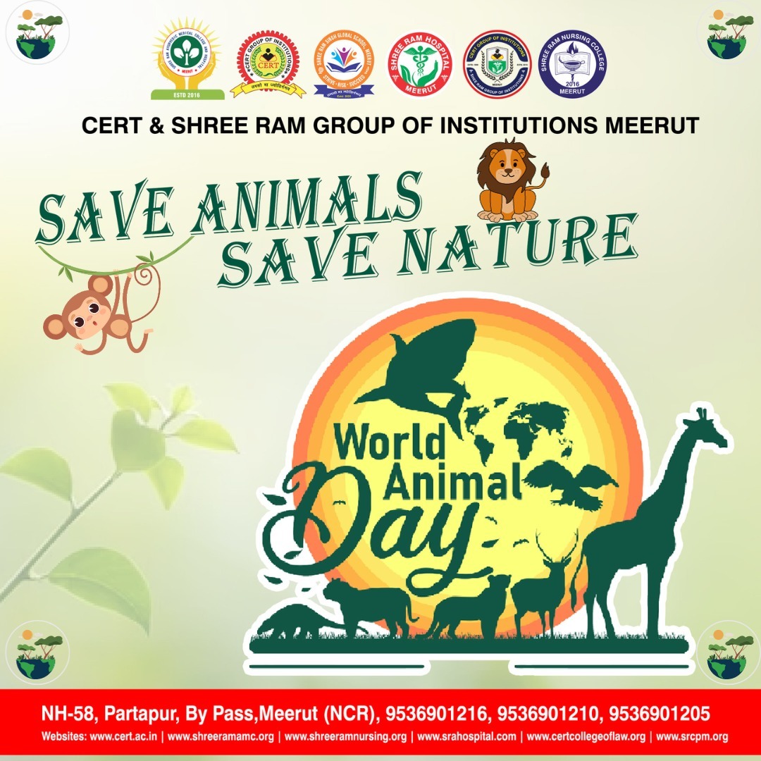 Animals are nothing but living beings, worthy of our compassion, respect, friendship and support.

✨💫 World Animal Day 💫✨

#cert #srsglobalschool #srahopital #worldanimalday #animals #animalday #love #animallovers #animal #dog #animalrights #cats #animallover #nature