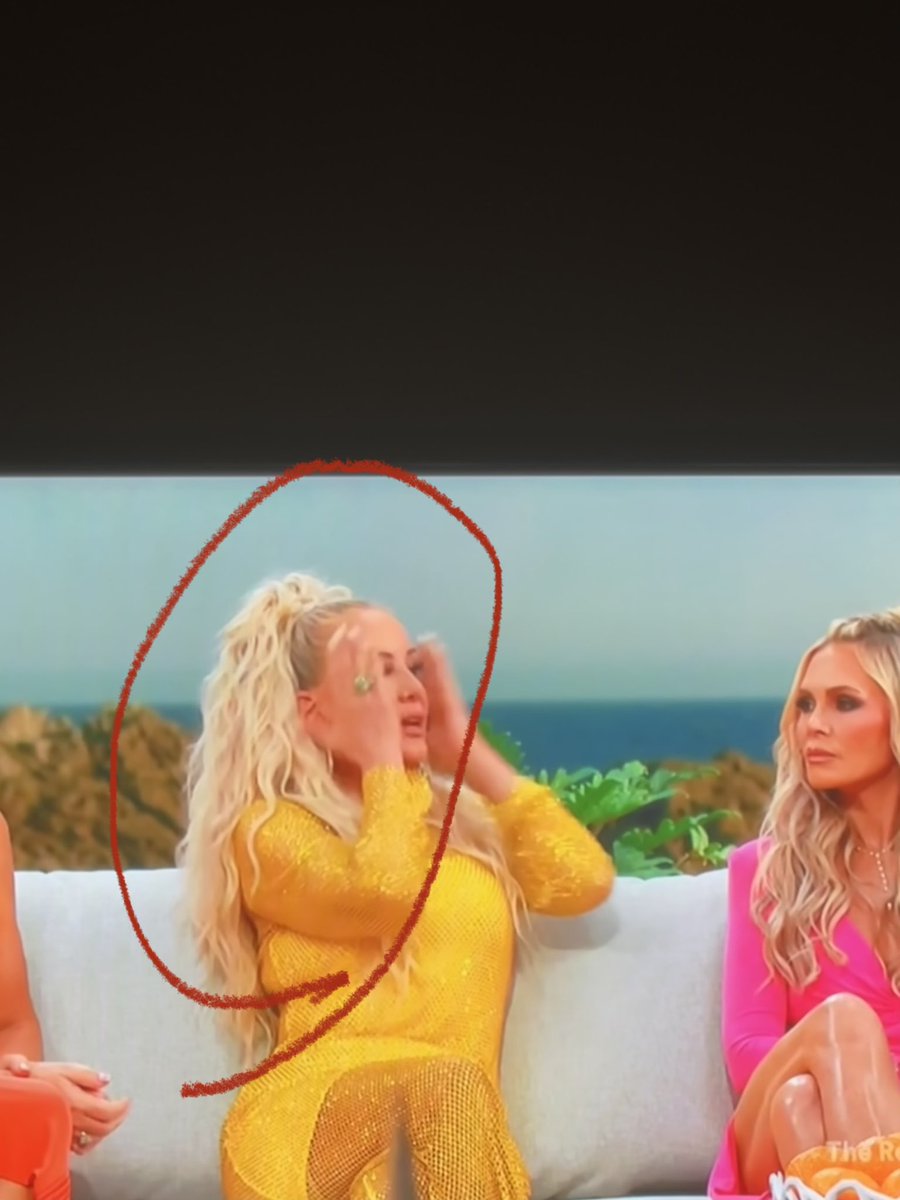 Shannon’s hair is way too much… mirroring her personality.  #RHOC #RHOCReunion
