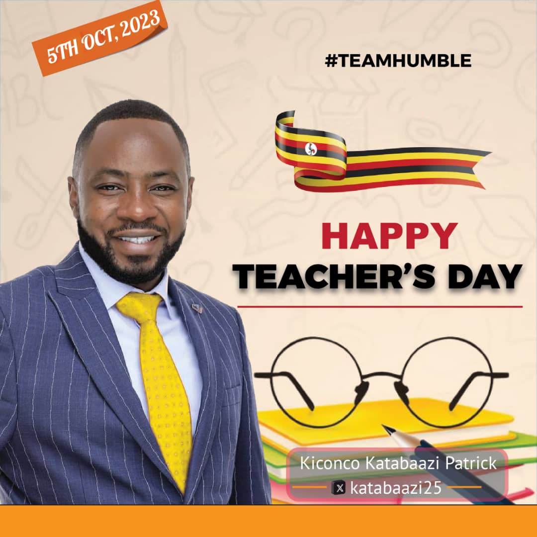 KP4Rukiga's tweet photo. Teachers @UNATU_ORG are second parents to us and our children. Let this day remind them how they have magical hands to hold this Nation together. #KP4Rukiga 
#HappyTeachersDay https://t.co/10O1GvvADS