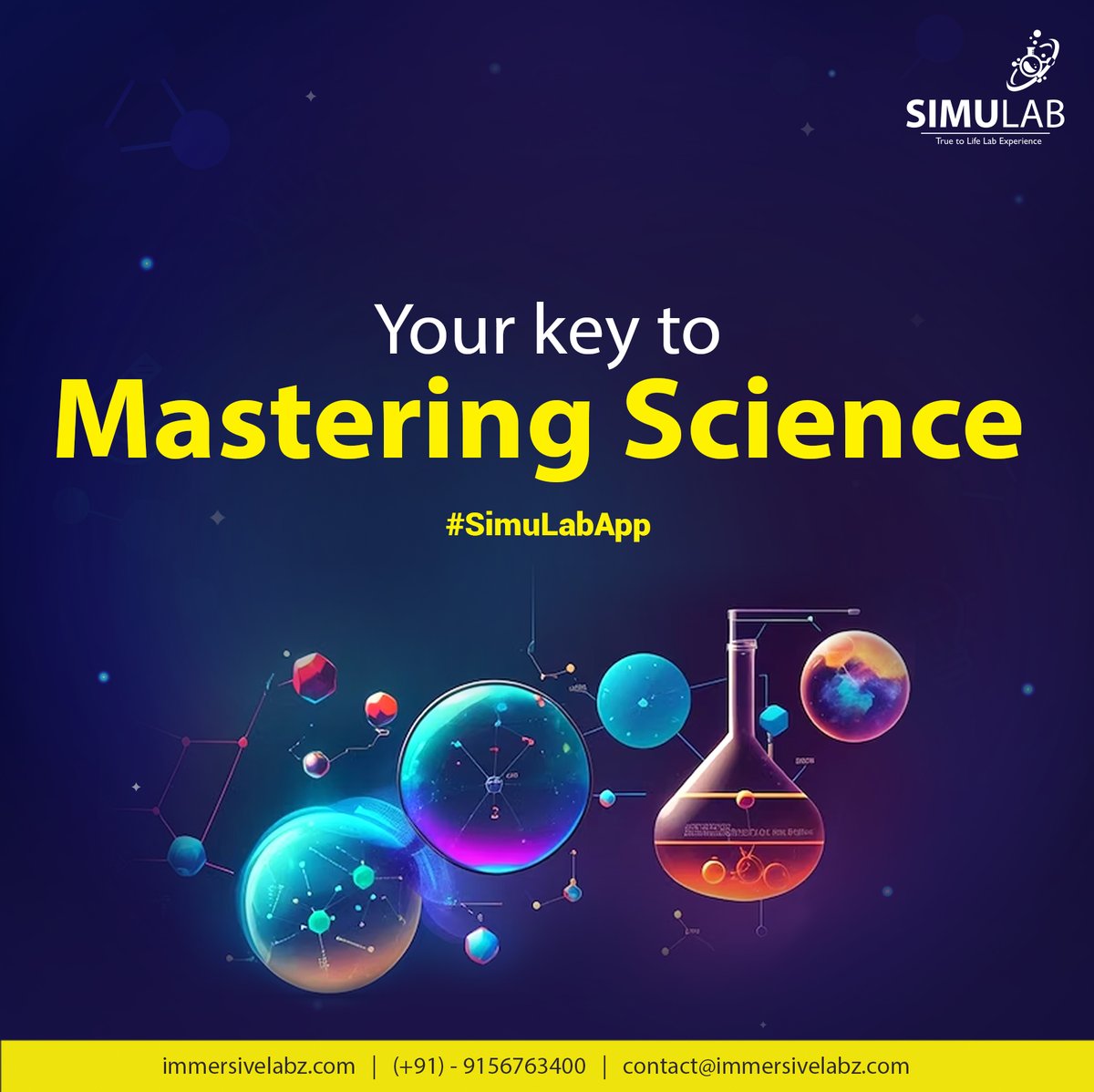 ImmersiveLabz's tweet photo. Explore science lab at your fingertips! 🌟SimuLab takes you on an immersive journey into the world of experiments. Learn more.
Website: https://t.co/5TgtXQZ0Nc
#immersive #scienceexperiments #chemistry #onlinesciencelab #experiment #sciencepractical  #sciencelab #virtuallab https://t.co/CzmtvnfXQB