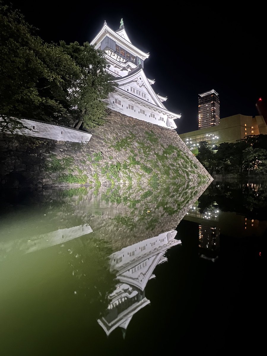 日本新三大夜景都市 全国1位の 北九州市✨ 
写真は今年8月に市内9番目の「日本夜景遺産」に認定された #小倉城 のライトアップ🏯 
昼とは違う幻想的な小倉城をご覧いただけます！

#夜景日本一 #日本一夜景 #北九州夜景 #日本新三大夜景都市北九州 #日本新三大夜景都市