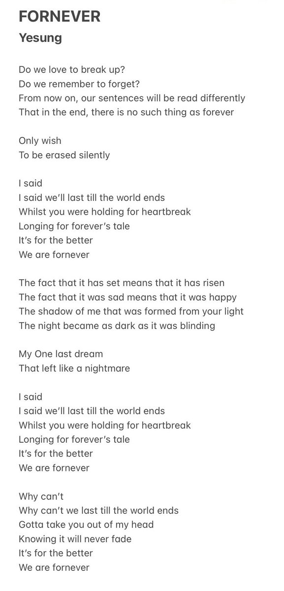 [ENG] #Yesung - Fornever