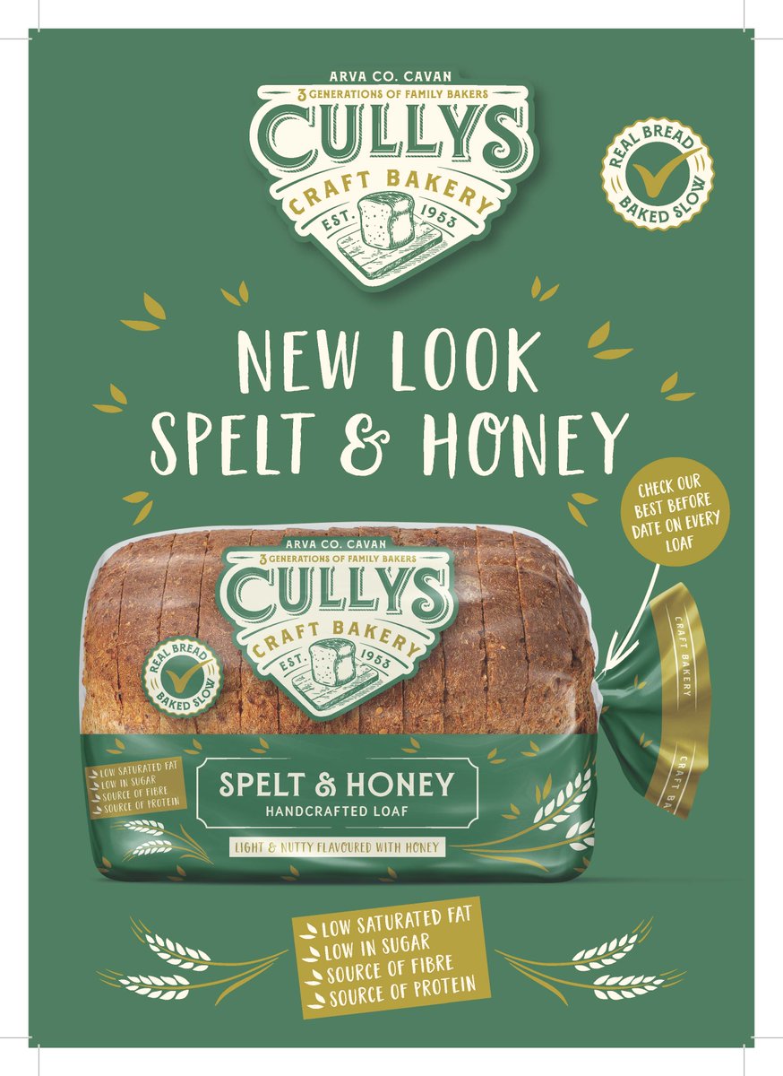 cullysbakery's tweet photo. 🆕📦🆕 NEW PACKAGING! 🆕📦🆕
Have you seen our new packaging? Our Spelt & Honey Handcrafted Loaf now comes in this brilliant new resealable bag. 🍞
Same great product but in this wonderful new resealable packet!
#Cullys #Bakery #CullysCraftBakery #bread #SpeltBread #speltandhoney https://t.co/0drvhaucmS