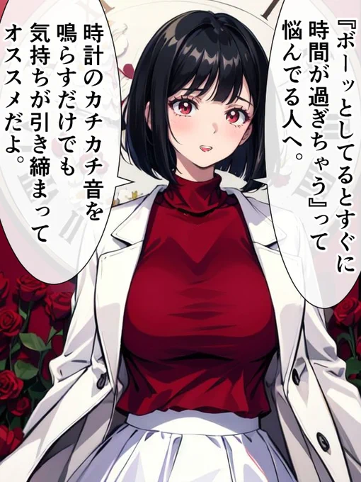 気持ちの引き締め方について話す女医。 