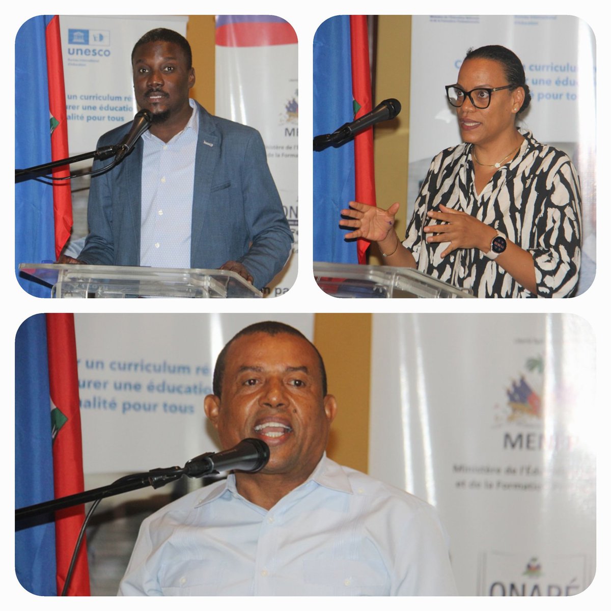 MENFP/REFÒM KOURIKOULOUM

Atelye travay sou validasyon dokiman "fèy wout refòm kourikouloum" nan rive nan bout li jounen mèkredi 4 oktòb 2023 a nan Petyonvil. 
 
Nan oryantasyon refòm nan, <a href="/MENFP_Education/">MENFP Education Haiti</a> ak patnè l yo vle kreye kondisyon pou bay sistèm edikatif ayisyen an plis