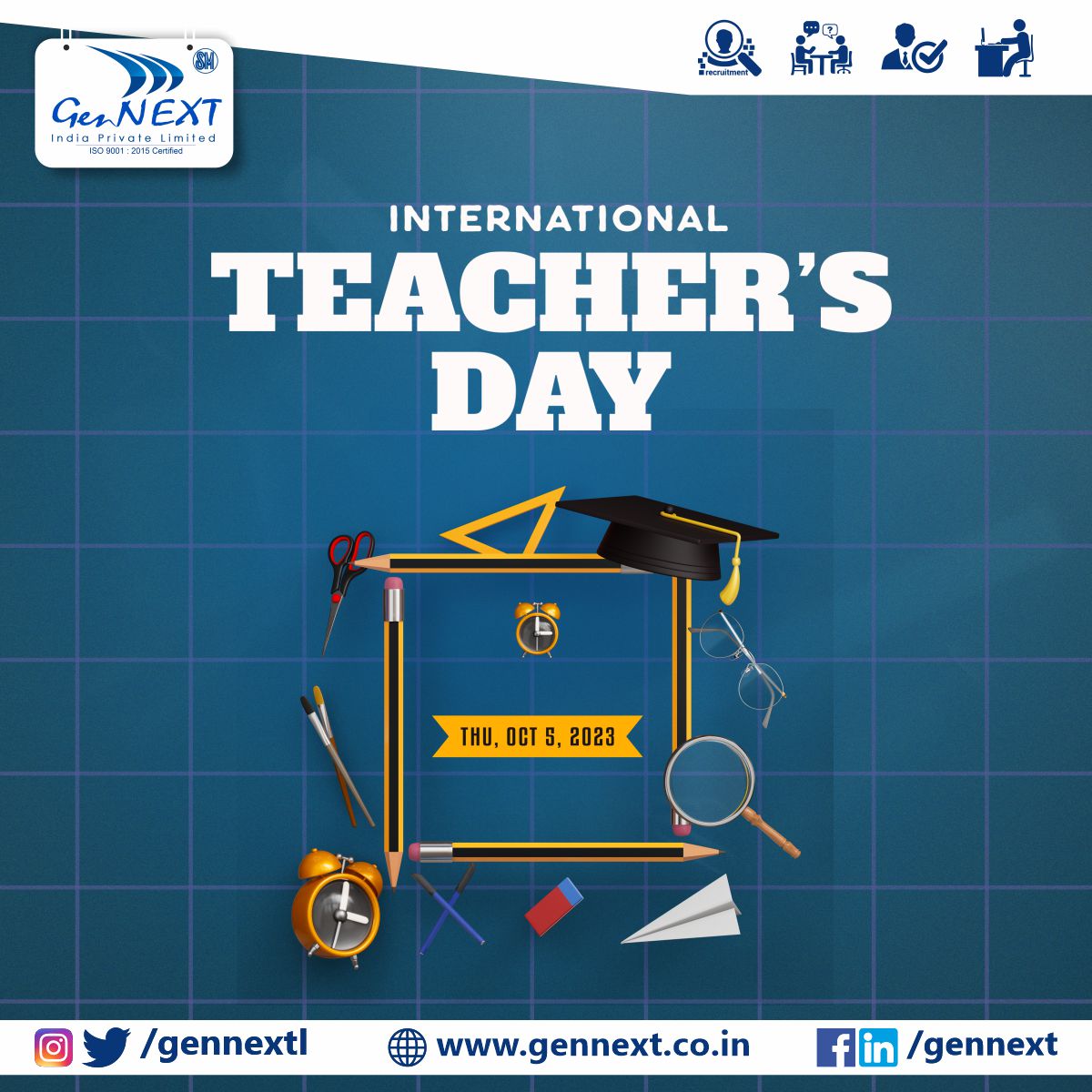 'A good teacher can inspire hope, ignite the imagination, and instill a love of learning.' 

#teachersday #imagination #learning #gennext #gennextjob #gennextindia