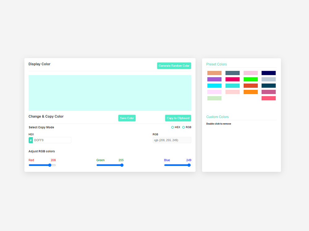 codebyshamim's tweet image. 🎨 Just built a random color code generator using HTML, CSS, and JS! 🔮

🌈 Instantly find your next design inspiration with a click.

#WebDevelopment #ColorGenerator #DesignInspiration 🚀