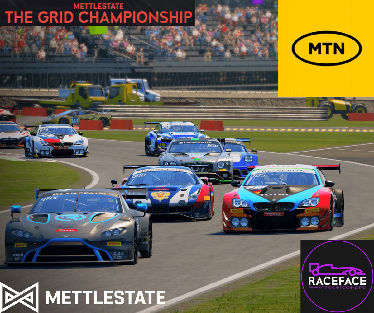 RaceFacePro's tweet photo. Tonight, we'll be doing a non-Championship encore round to Season 4 of The Grid Championship.
Proudly brought to you by Raceface & @Mettlestate, and fueled by @MTN
#esports #gt3 #raceface #championship #league #champion #raceday #gtracing #acc #youtube #love #instagood https://t.co/eVnnokQ8j0