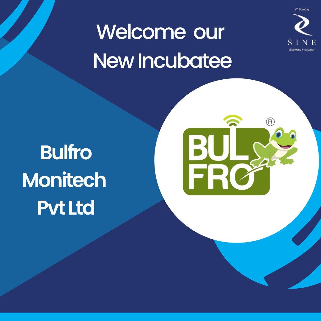 Welcome SINE’s new incubatee

Bulfro Monitech Pvt Ltd startup is developing technology for water sustainability.

#SINEIncubatee #startup #startupIndia #entrepreneurship #TBI #TechnologyBusinessIncubator #SINEStartups