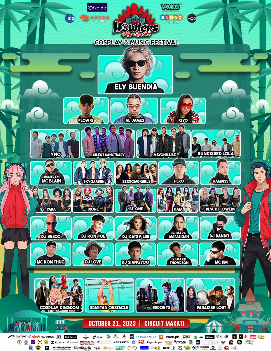 ppopwave's tweet photo. Howlers Manila 2.0
Cosplay & Music Festival

Catch #1stOne, #KAIA, #YARA, #DIONE, and #BLVCKFlowers as they represent P-pop in the music festival, along with OPM icons Ely Buendia, Mayonnaise, and more 🇵🇭

🗓️ October 21, 2023
📍 Circuit Makati
🎫 https://t.co/udA0luI34p
🌟 Presented by VamosPH

#HowlersManila #HowlersTransformation #CosplayMusicFestival