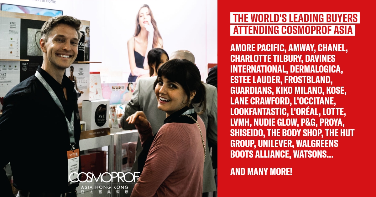 🔥 Trusted by the world's leading players, Cosmoprof Asia is the go-to destination for discovering cutting-edge brands, suppliers, and manufacturers shaping the future of beauty. 🔥

Haven’t registered yet? Act now to save HKD400 admission fee 👉 bit.ly/3ZGMoNA