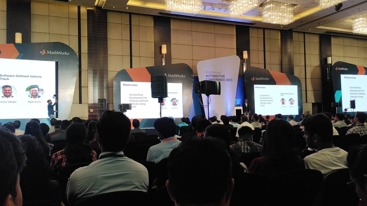 JVTechPune's tweet photo. #automotive_conference_2023 pune. #Matlab #mathworks #conference2023 https://t.co/YWJXG7ZdM2