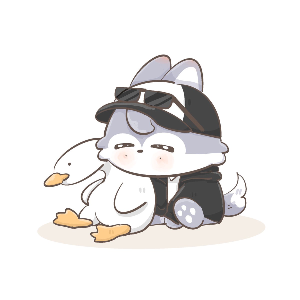 inprong's tweet photo. Channie and His Goose🐺🪿 https://t.co/dklQndmAWu