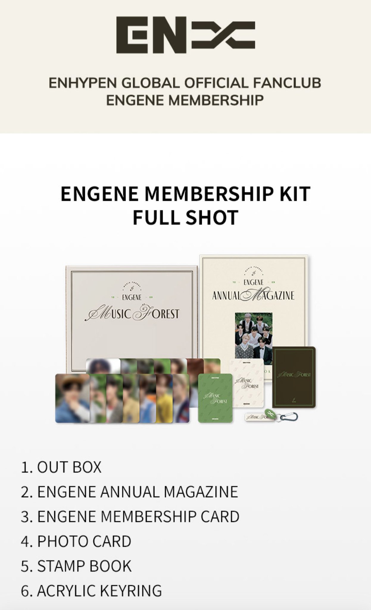 ENHYPEN ENGENE MEMBERSHIP KIT 1期 ENHYPEN WEVERSE on X: 