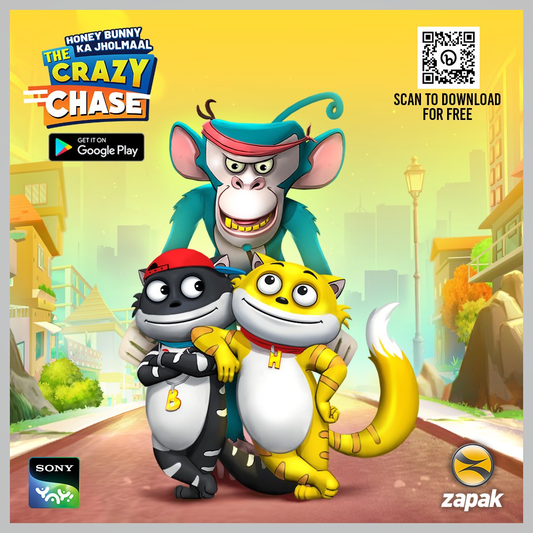 Honey Bunny's on a Super Crazy Chase! Run, jump, and dodge obstacles in the wackiest adventure. It's a jholmaal you don't want to miss!
Play now! bit.ly/3Skz7Fk
#honeybunny #sonyyay #kids #mobilegame #androidgame #fun #masti #freegame <a href="/SonyYAY/">Sony YAY!</a> <a href="/SonyLIV/">Sony LIV</a> <a href="/SonyEntertain19/">Love</a>