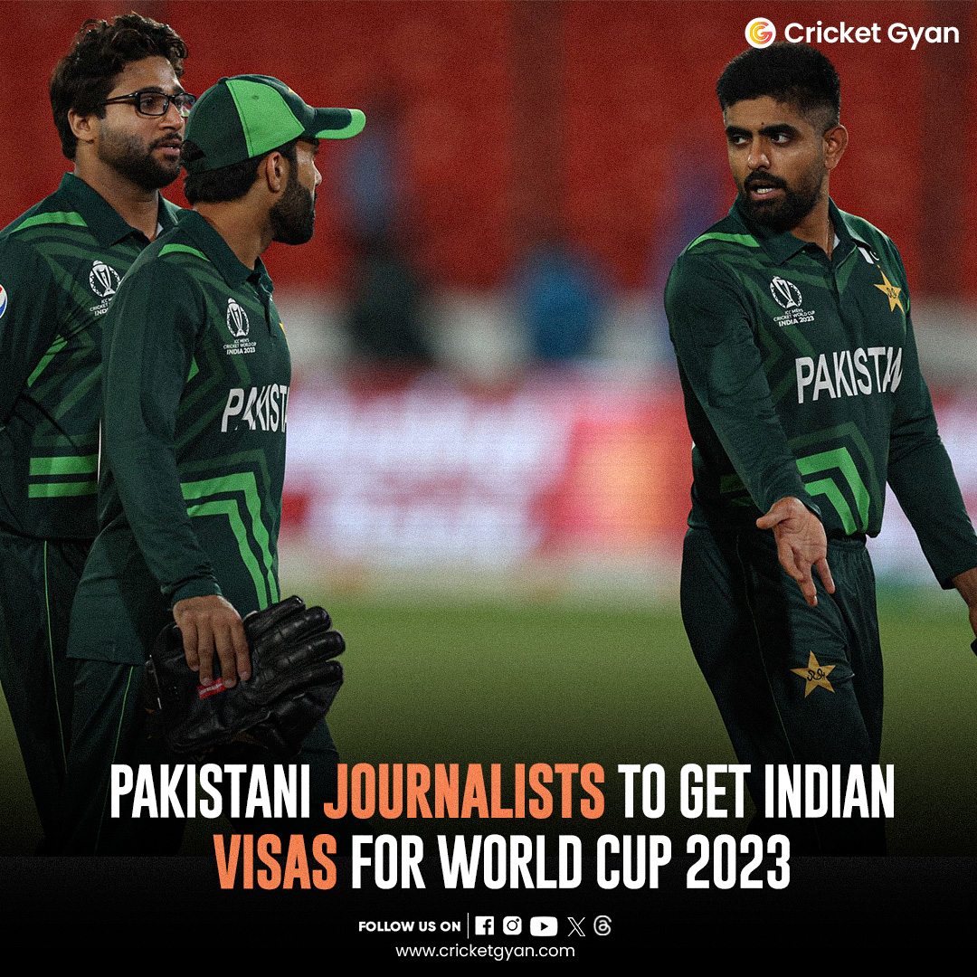 cricketgyann's tweet photo. Journalists from Pakistan will travel to India for World Cup 2023. They are set to receive their visas shortly.
Source: (Cricbuzz)
#Worldcup #visas #worldcupvisas #worldcup2023 #journalist #journalists #pakistanijournalists #babarazam #cricketgyan https://t.co/jzTjDGZw7V