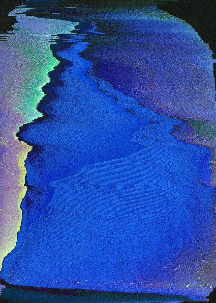 B, 2023
Glitch Print, as exhibited at the Artsalon Zurich 
#artsalonzürich #glitchart #generativeart #rgb #computerart #digitalart #digital #artcurator #generative #gliceprint #errorinthematrix #errorinthesystem #error #nftart #verisart #verisartcertified #certified #blue