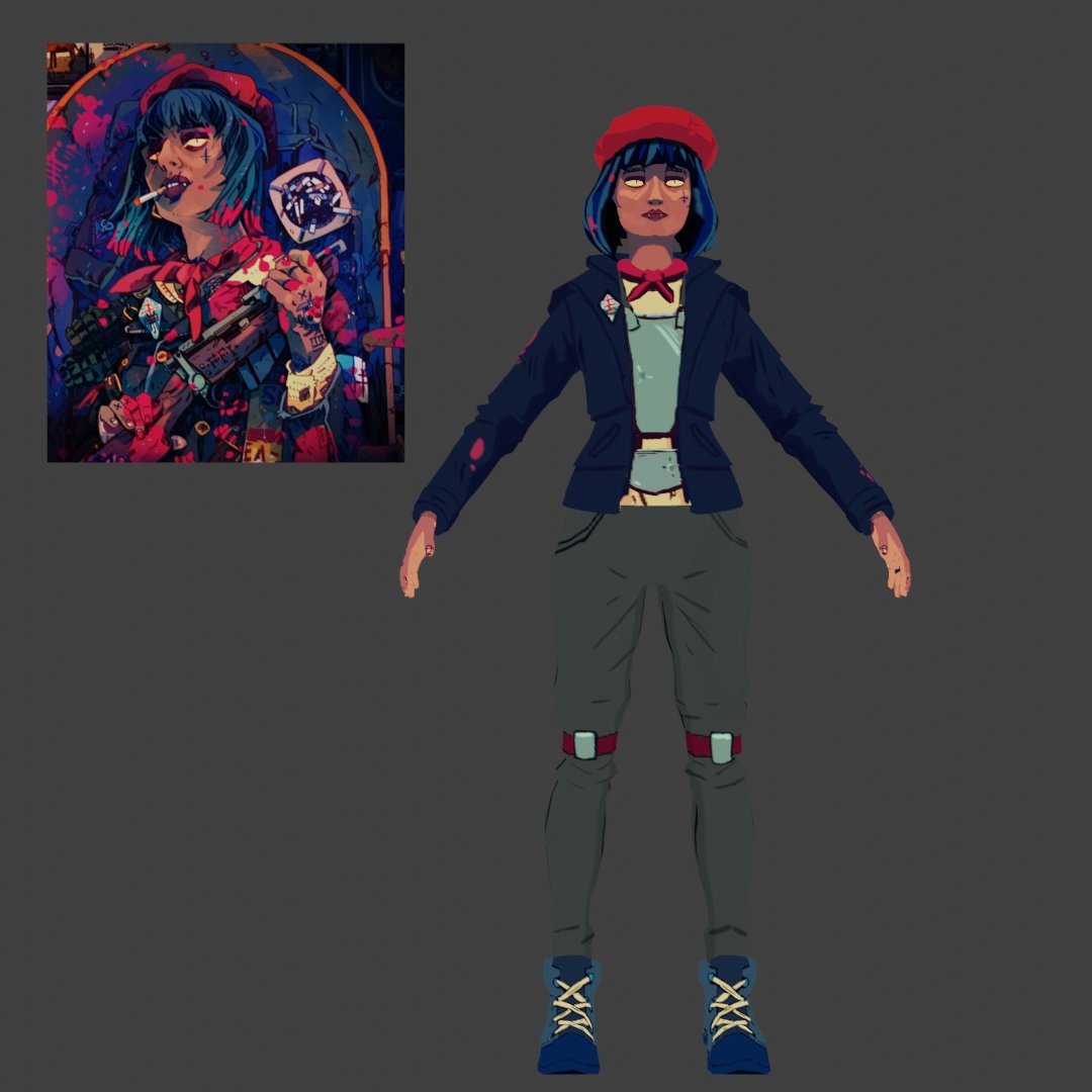 leaves_reality's tweet photo. WIP Models for the #Bonelab Mod I'm working on based on @RowanRookDecard 's Upcoming TTRP Eat The Reich! At least at first, only going to four playable avatars, since I want to have this done before Halloween, going to Work on modeling Astrid tomorrow! https://t.co/L3PCaeYvRu