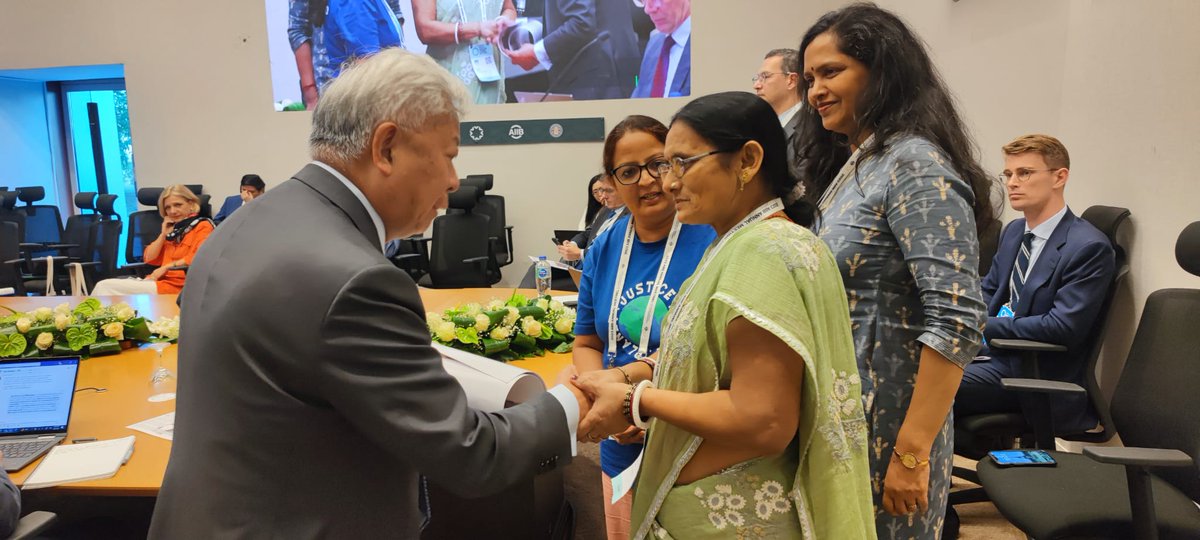 forum_adb's tweet photo. 🌟 Highlights from the @AIIB_Official Annual Meeting in Sharm El Sheik, Egypt 🇪🇬!

Our mission: Holding the Bank accountable for all projects. 💼💡

See how we stood up for communities and a sustainable future. 🌍✊ #AIIBAnnualMeeting https://t.co/WItMzMvY81