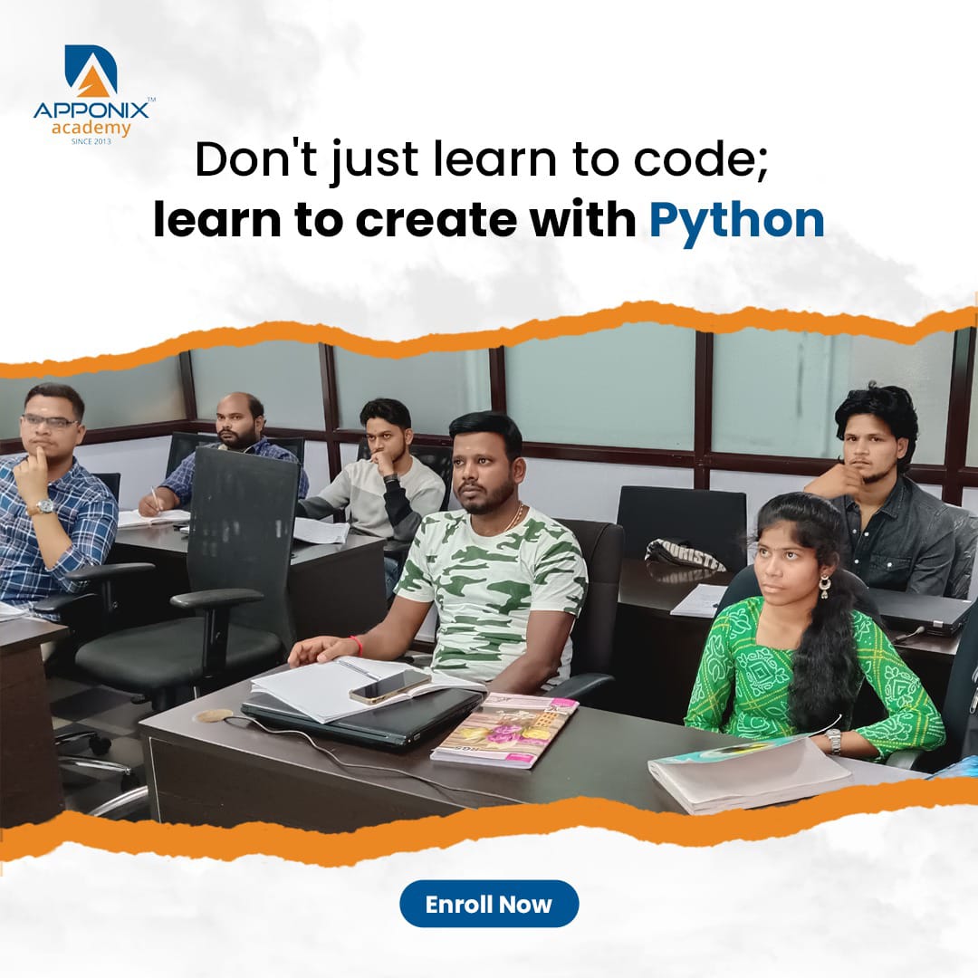 apponix's tweet image. Coding Dreams Begin with Python. Enroll in Apponix Academy and Learn the Language of Future Innovations! 🌟💡 #PythonTraining #ApponixAcademy