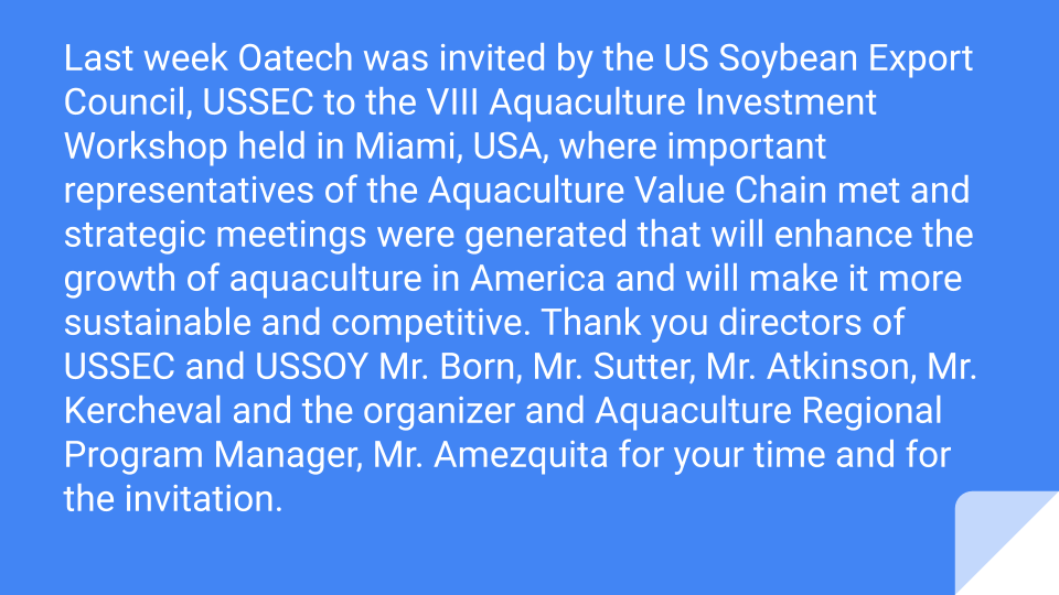 oatech's tweet photo. #USSEC #USSOY #sustentabilityaquaculture #offshoreaquaculture #bluetech #innovation #oatech #venturenurturing #NYVS23 #youngstartupven #innovationsummit #chilemass #masschallenge #MITRE https://t.co/JDeff21mcM