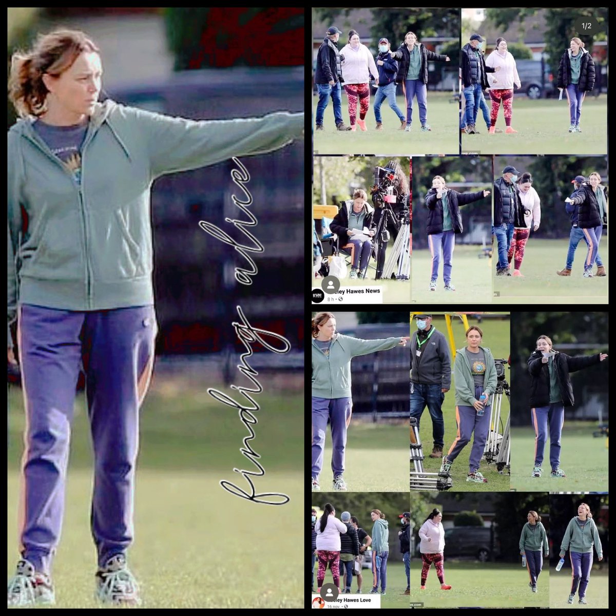 MariaSa21016180's tweet photo. Blessed Night. I love how wonderful it is. #keeleyhawes Three years ago on the set of #Findingalice october 2020) 💛#keeleyhawesnews #keeleyhaweslove #sharonRunney #RogerGoldby .👏🖤the only love that is not questioned. https://t.co/zbrjSFezJo