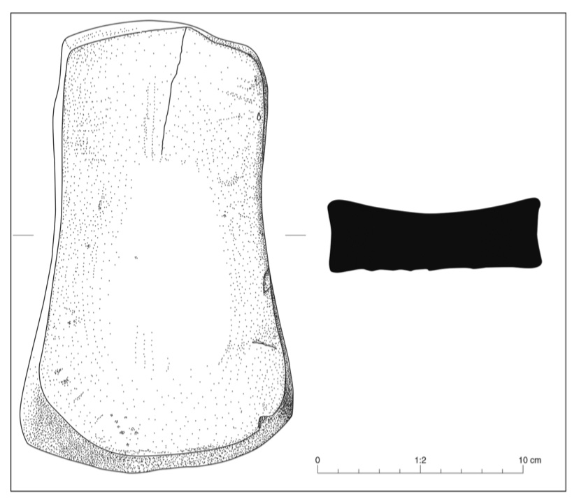 LithicSociety's tweet photo. 🔍Our 2nd early view journal article is about the discovery of a Neolithic polissoir found by Oxford Archaeology East. This sandstone polissoir was located in a small pit, alongside pottery sherds most likely belonging to the Peterborough Ware tradition. 

#ThrowbackThursday https://t.co/4WduxPlcph