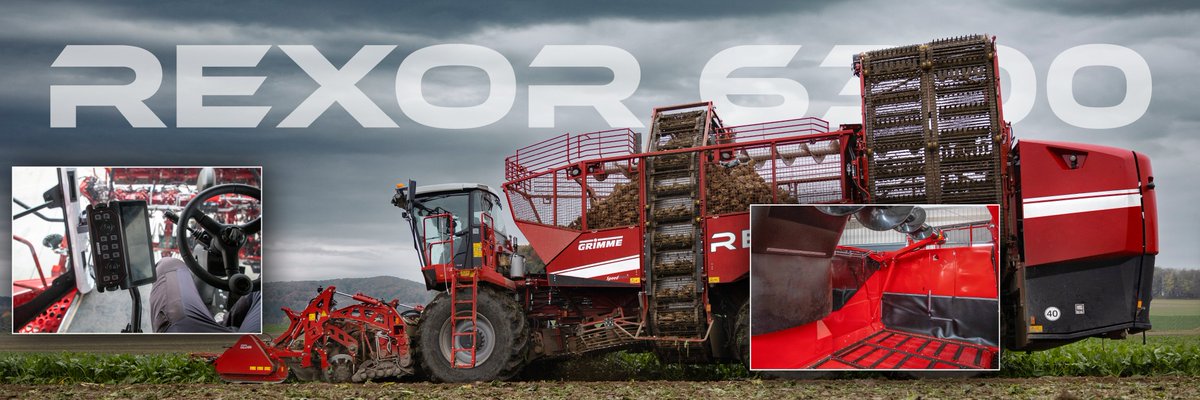 GRIMMEGroup's tweet photo. Discover the novelties of our REXOR series!😍
The operation of the REXOR can now be supplemented with the IBX 200 operator unit. In the bunker, the new plastic bunker cover prevents broken tips and damage to the beet during unloading.
#GRIMME #REXOR #beetharvest #beet https://t.co/klo57dIUfV