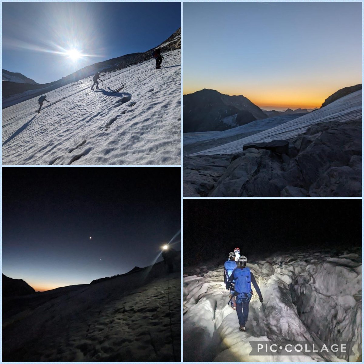 Berg Heil! Schwerpunkt im letzten Ausbildungskurs "EIS" der Alpineneinsatzgruppe (AEG) Vorarlberg auf das richtige Verhalten und Sichern auf Gletschern 
#polizeivorarlberg #alpin #bergliebe #gletscher #alpen #eis #permafrost #Ausbildung #AEG #sonnenaufgang
📷 LPD Vlbg