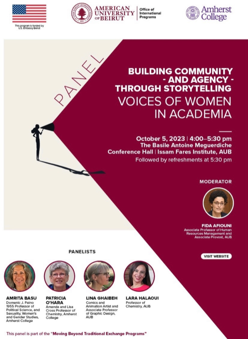 Lara Halaoui (@l_halaoui) on Twitter photo Join us today Oct 5 at 4 pm! as we talk about our journeys and use this storytelling to reflect on what must be next to enhance inclusion and belonging of women in academia in different fields of knowledge including STEM…hope to see you
❤️💜
<a href="/AUB_Lebanon/">American University of Beirut</a> <a href="/AmherstCollege/">Amherst College</a> Join us today Oct 5 at 4 pm! as we talk about our journeys and use this storytelling to reflect on what must be next to enhance inclusion and belonging of women in academia in different fields of knowledge including STEM…hope to see you
❤️💜
<a href="/AUB_Lebanon/">American University of Beirut</a> <a href="/AmherstCollege/">Amherst College</a>
