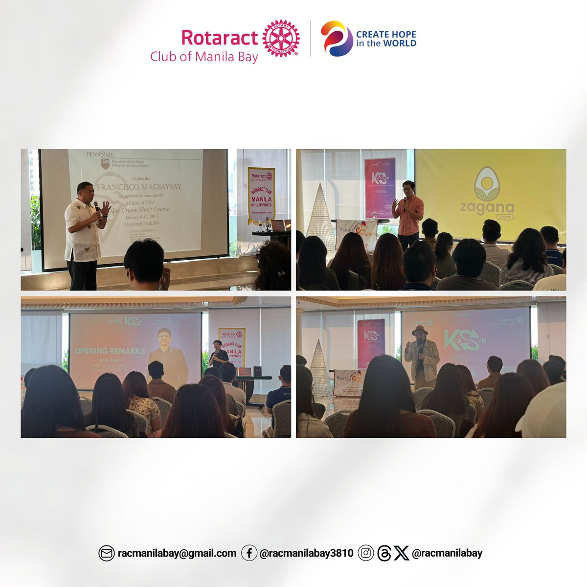 racmanilabay's tweet photo. Gaining wisdom from the pros! 📈💼

Our recent event, hosted by RAC Adamson and RAC Manila, was a treasure trove of business insights. We had the privilege of learning from big entrepreneurs, equipping us with valuable knowledge to thrive in the world of business. https://t.co/b0DsU9aC3T
