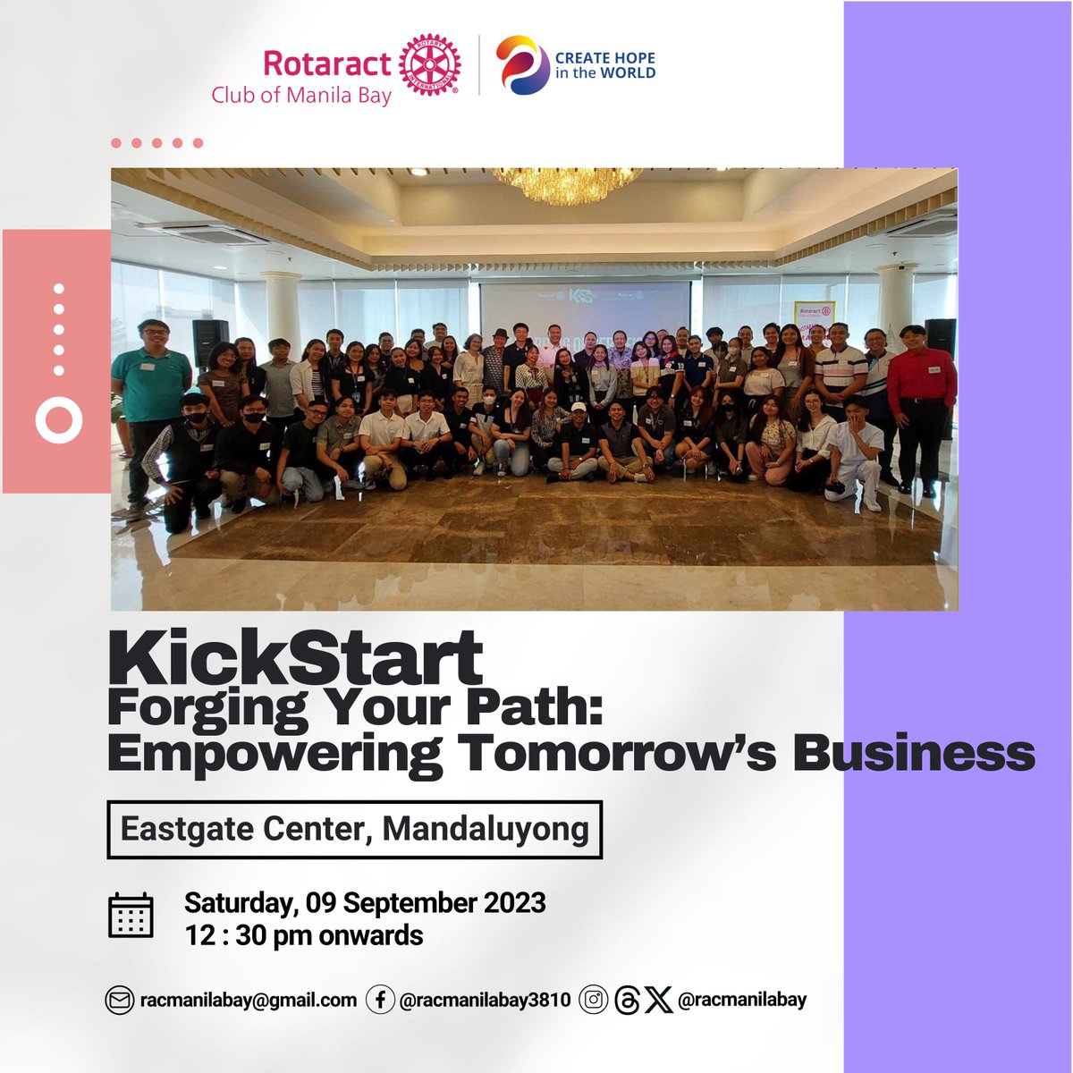 racmanilabay's tweet photo. Gaining wisdom from the pros! 📈💼

Our recent event, hosted by RAC Adamson and RAC Manila, was a treasure trove of business insights. We had the privilege of learning from big entrepreneurs, equipping us with valuable knowledge to thrive in the world of business. https://t.co/b0DsU9aC3T