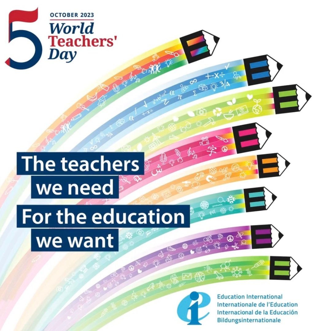 Idag 5.10 firar vi Världslärardagen!
Önskar dig en glad och fin dag! 

#livsviktigt #livslångtlärande #lärarebyheart