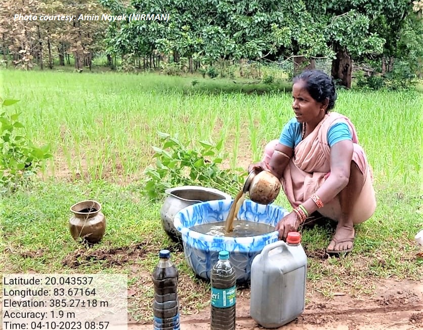 nirmanodisha's tweet photo. ଓଡ଼ିଶା ମିଲେଟ ମିଶନ ପ୍ରୋତ୍ସାହନରେ ମାଣ୍ଡିଆ ଫସଲର ଜୈବିକ ପୁଷ୍ଟିସାଧନ ଓ ସୁରକ୍ଷା ପାଇଁ ଆଠବାଡ଼ି ଗ୍ରାମ(କନ୍ଧମାଳ)ର ଆଶାଦୀପ ସ୍ୱୟଂ ସହାୟିକା ଗୋଷ୍ଠୀର ସଦସ୍ୟା ଜୀଵାମୃତ ପ୍ରସ୍ତୁତ କରି କ୍ଷେତରେ ଦେଉଛନ୍��ି I @MilletsOdisha promotes organic treatment of ragi crop,like that by Ashadeep SHG(Athabadi,Kandhamal). https://t.co/GaGZTnABYq