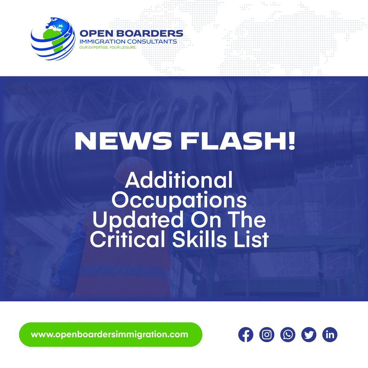 openbordersic's tweet photo. The updated Critical Skills List has brought clarity to those wanting to apply for a Critical Skills Work Visa.

Visit our website for a free assessment.

Read more on this topic by clicking on the following link: https://t.co/Ryk6Uc0Yoq https://t.co/gkmX5tXdX8