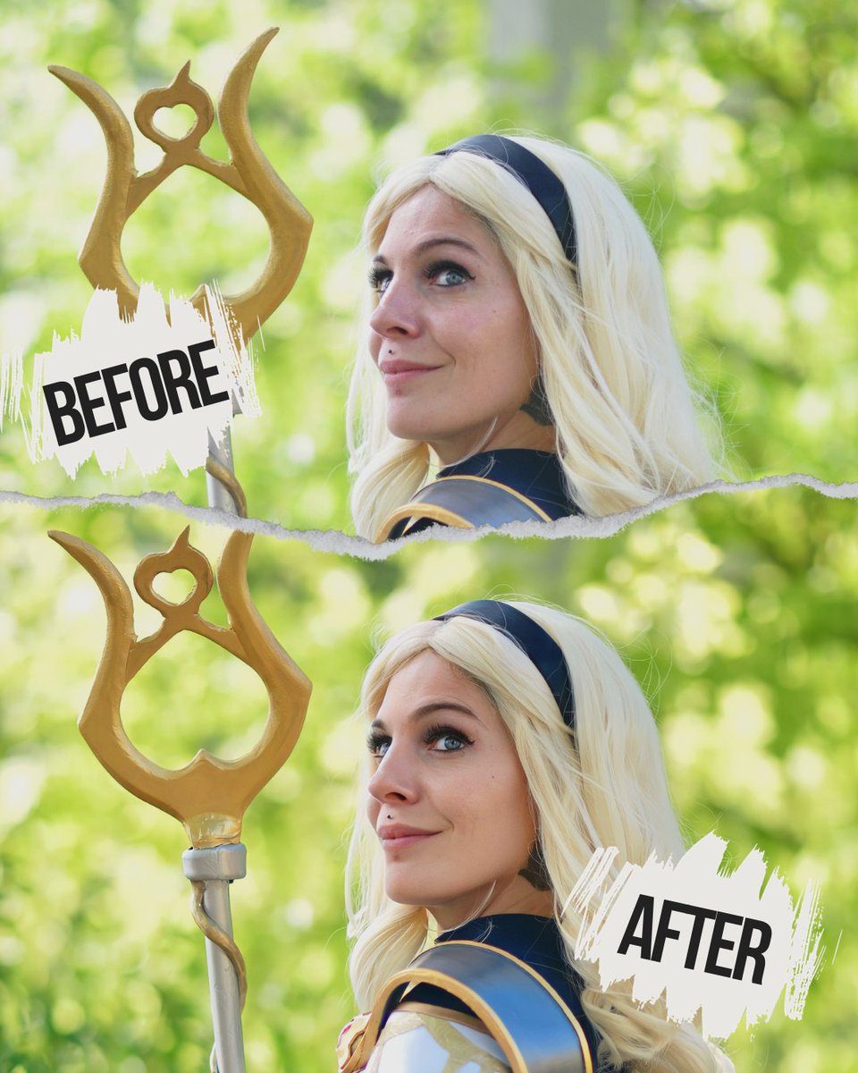 BinaPhotographe's tweet photo. Avant /après
#cosplaysharingfr #retouchephoto #cosplaygirl #cosplayers https://t.co/LPihY77r98