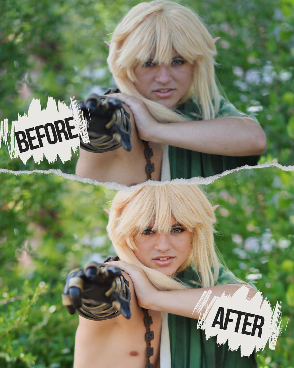 BinaPhotographe's tweet photo. Avant /après
#cosplaysharingfr #retouchephoto #cosplaygirl #cosplayers https://t.co/LPihY77r98