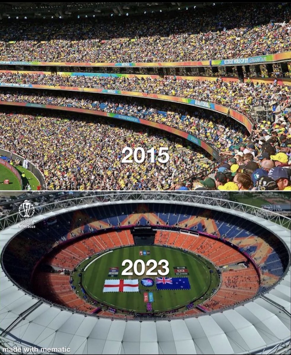 Sold out tickets on Book My Show but no crowd?

Empty stadium at #ICCcricketworldcup2023's opening match #ENGvsNZ disappoints fans. This is despite giving out 40,000 free tickets to Ahmedabad women for match 1.