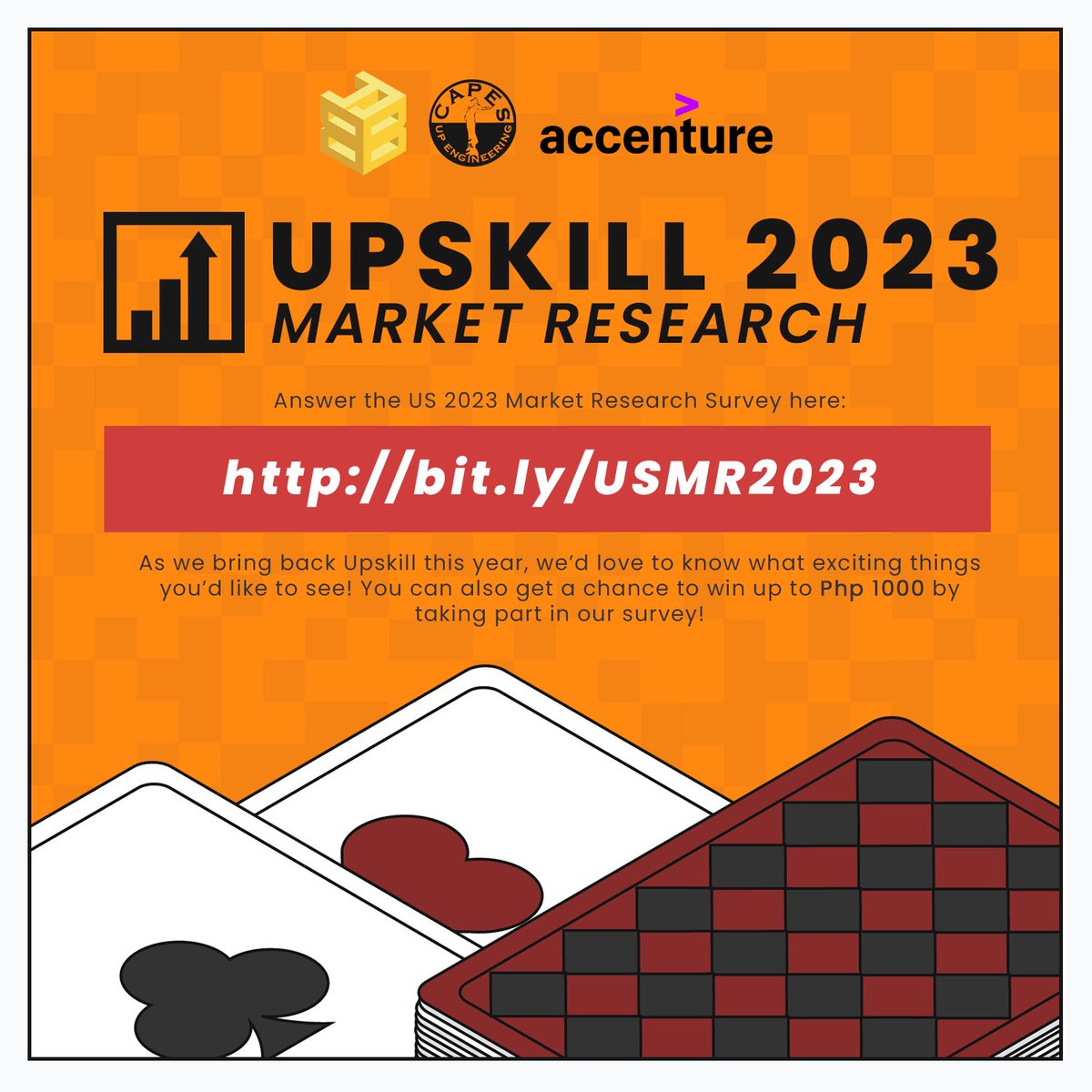 UPCAPES's tweet image. Help us serve you by answering our Upskill interest check! 

Just go to bit.ly/USMR2023 and get a chance to win up to Php 1000! 

We are excited to know your insights and understand you better so answer now and build your base with us! 

#Upskill2023 
#UPCAPES