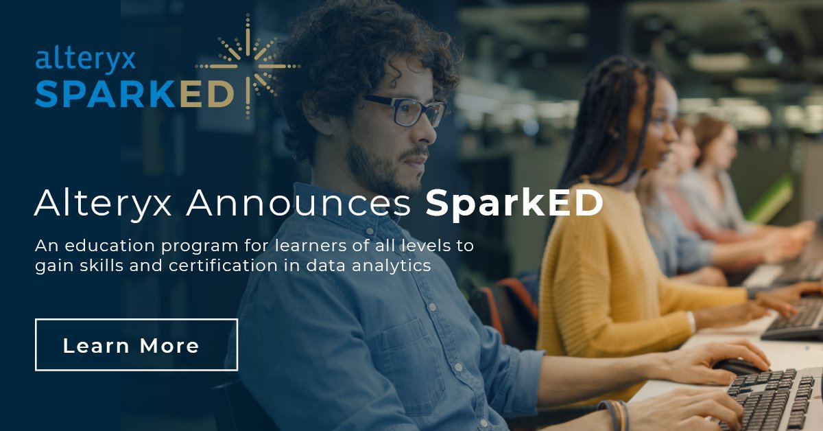 KirkDBorne's tweet image. Data #Analytics Education For All — Learn how @Alteryx delivers #Analytics4All with their SparkED Analytics Education Program — Start Here: alteryx.com/sparked
————
#AlteryxInspire #BigData #AI #DataScience #DataLiteracy #InspireOnTour
