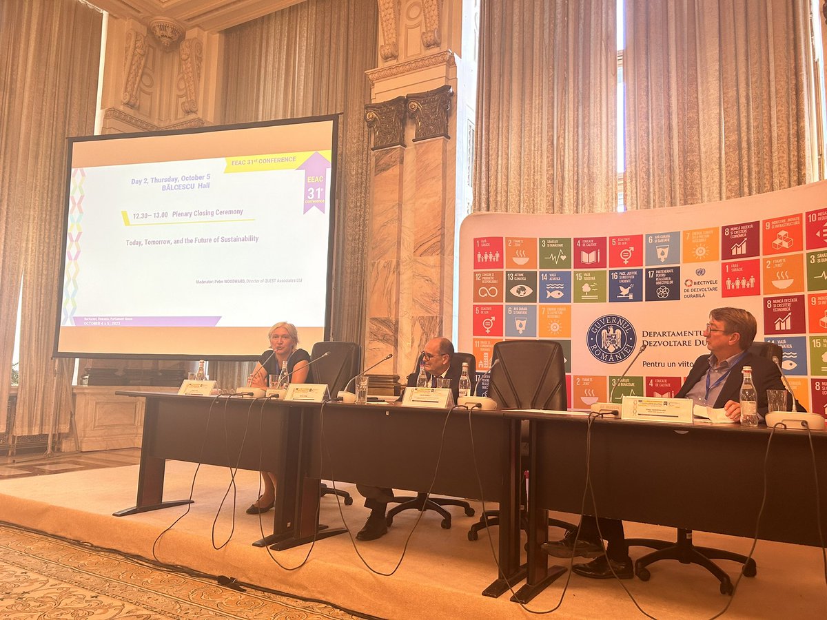 Final words by Katalin Sipos encouraging all to use the rest of the afternoon to exchange ideas.  Big thanks to the Romanian organisers for this beautiful conference. #EEAC31Bucharest