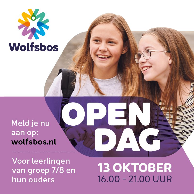 Kom je kennismaken met #Wolfsbos? Je bent van harte welkom tijdens onze Open Dag!

Wolfsbosonderwijs werkt!