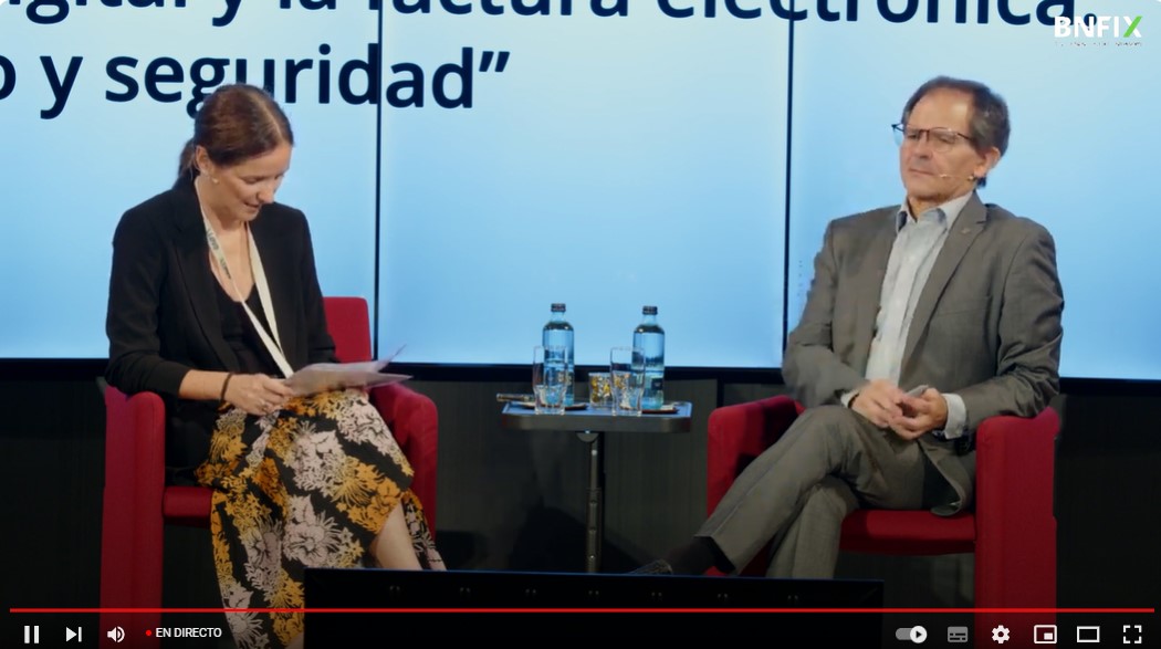 #EncuentroAnualBnfix2023 A continuación, el director de Firma Original y @Uanataca, Marc Giró, hablará de ‘La firma digital y la factura electrónica: uso, diseño y seguridad’. Con presentación de la auditora y socia de <a href="/bnfixpich/">BNFIX PICH tax · legal · audit</a> Mireia Guarro