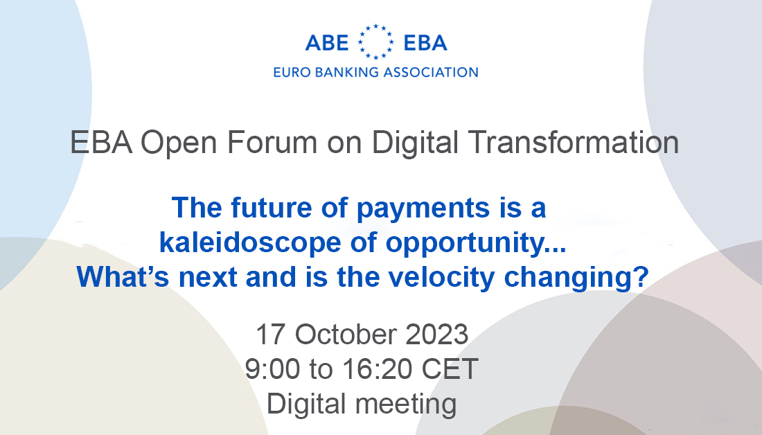 Request to pay - Open Banking - CBDC - embedded finance - fraud fighting - instant payments. The future of payments is a kaleidoscope of opportunity. Join us on 17 October to discuss what's next. Learn more and register bit.ly/2Z1RrtC