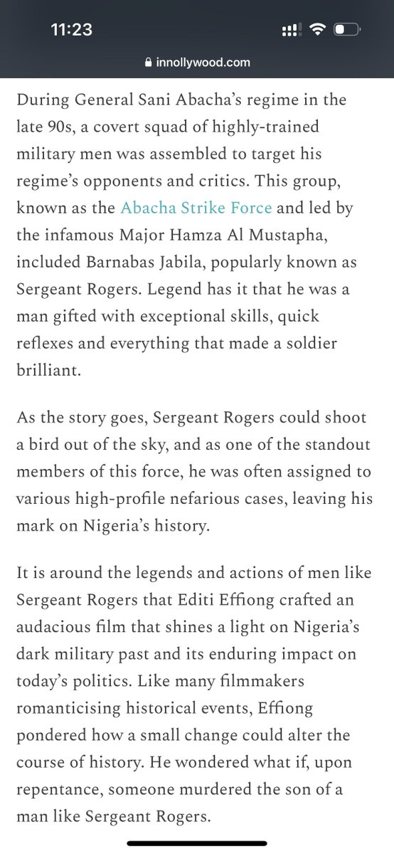 EditiEffiong's tweet image. Foreign journalists linking Paul Edima’s character to John Wick or Liam Neeson makes sense. 

But it takes a Nigerian journalist, whose knowledge of history and writing is not heavily influenced by Western Pop Culture, to make this parallel. 

@danielokey_ &amp;gt;&amp;gt;&amp;gt;