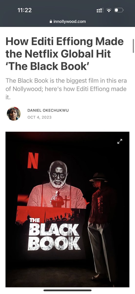 EditiEffiong's tweet image. Foreign journalists linking Paul Edima’s character to John Wick or Liam Neeson makes sense. 

But it takes a Nigerian journalist, whose knowledge of history and writing is not heavily influenced by Western Pop Culture, to make this parallel. 

@danielokey_ &amp;gt;&amp;gt;&amp;gt;