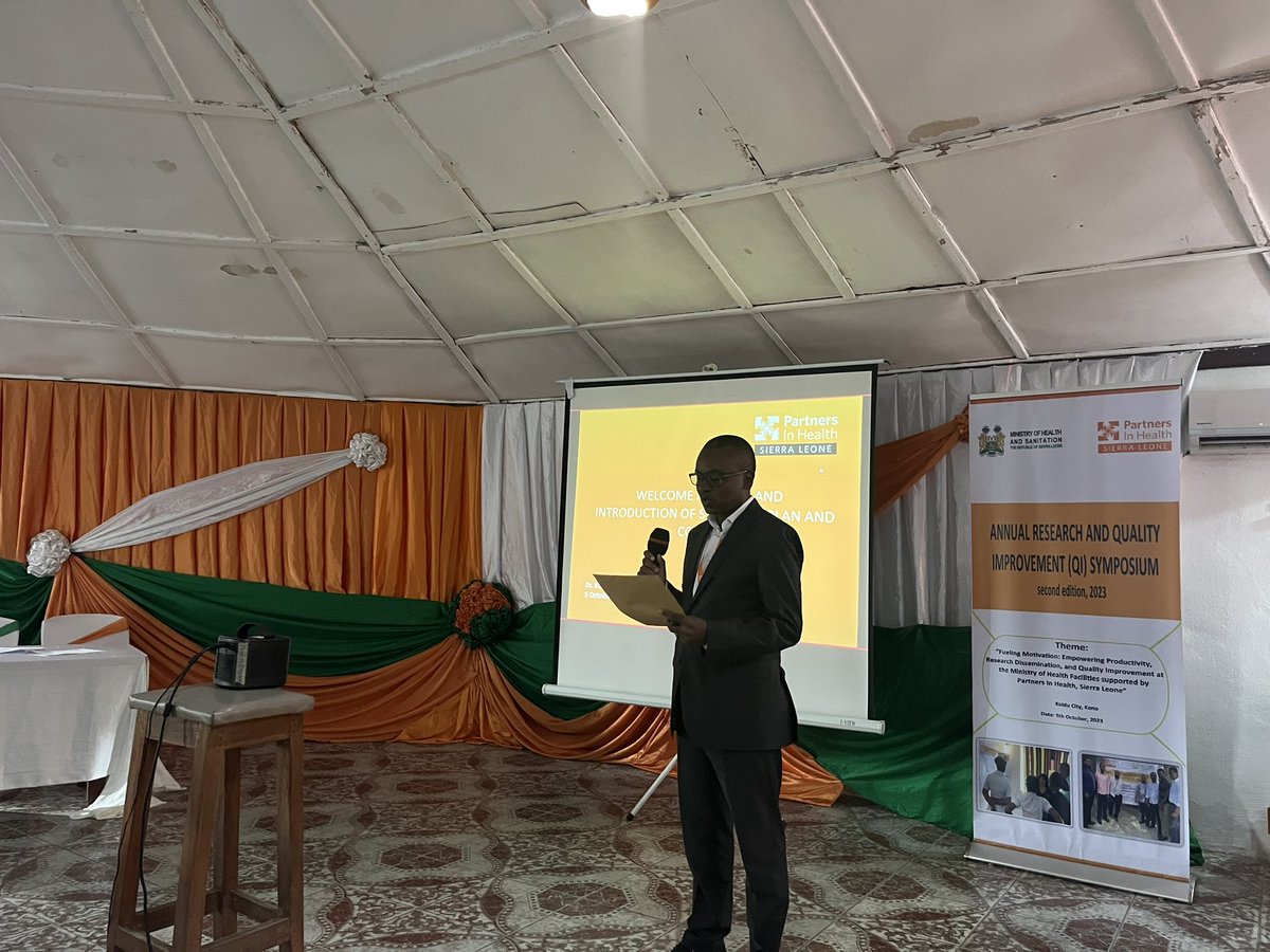pihsierraleone's tweet photo. Welcome to our Annual Research and Quality Improvement Symposium. Let’s empower productivity and disseminate research together @mohs_sl. 

Follow the event live ➡️ https://t.co/mOIbnXpNcV

#FuelingMotivation #ElevatingResearch #RQISymposium @PIH @WHOSierraLeone https://t.co/9wgIVsgHc5