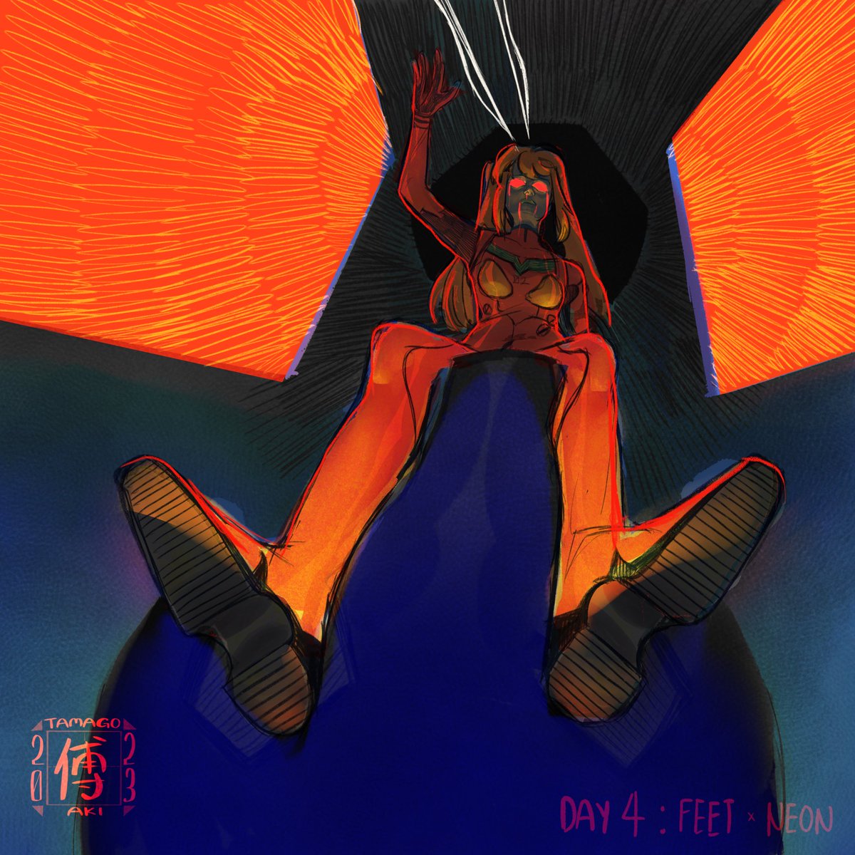 tameggomaki's tweet image. day 4 of #magtober x #badtober !

prompts : feet x neon (genesis evangelion)

#inktober2023 #drawtober2023 #NeonGenesisEvangelion