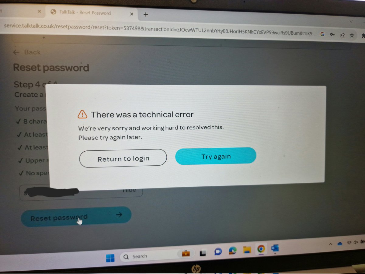 J0PACH's tweet image. Just gets worse @TalkTalk after attempting to remedy it via messages to essentially 'switch off and back on again ' they offered a engineer but would charge me if they found something they didn't like, now trying to access account and now this! What you got @UswitchUK