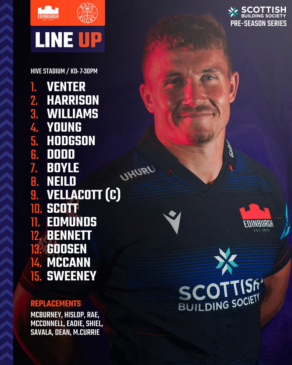 Edinburgh Rugby (@edinburghrugby) on Twitter photo ๐ฐ๐ต Your Edinburgh Rugby team to face <a href="/BathRugby/">Bath Rugby</a> at Hive Stadium in the Scottish Building Society Pre-Season Series tomorrow night!
Get tickets ๐๏ธ bit.ly/Ba6Oct ๐ฐ๐ต Your Edinburgh Rugby team to face <a href="/BathRugby/">Bath Rugby</a> at Hive Stadium in the Scottish Building Society Pre-Season Series tomorrow night!
Get tickets ๐๏ธ bit.ly/Ba6Oct